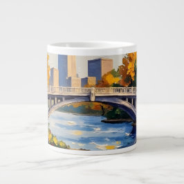 Witte brug van Indianapolis over de White River Grote Koffiekop