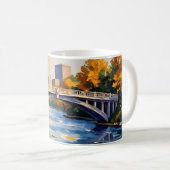 Witte brug van Indianapolis over de White River Koffiemok (Voorkant rechts)