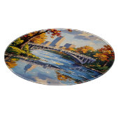 Witte brug van Indianapolis over de White River Snijplank (Hoek)