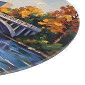 Witte brug van Indianapolis over de White River Snijplank (Hoek)