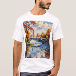 Witte brug van Indianapolis over de White River  T-shirt