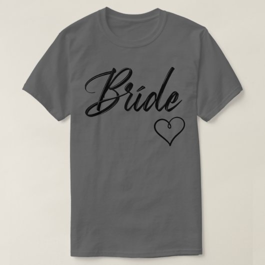 Witte Bruid Bruids Bruidsmeisjespasjes Match T-shirt (Design voorkant)