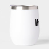 Witte Bruid Stamloze Wijn Tumbler (Rechts)