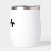 Witte Bruid Stamloze Wijn Tumbler (Links)