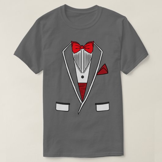 Witte Bruidegom Bachelor Party Tuxedo Pak Jurk T-shirt (Design voorkant)