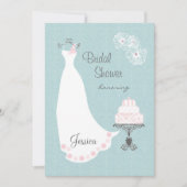 Witte bruidgans en taart Vrijgezellenfeest Invite Kaart (Voorkant)