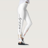 Witte bruids bloemenbruid & bruidsmeisje leggings (Rechts)