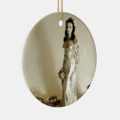 Witte Bruids III Keramisch Ornament (Rechts)