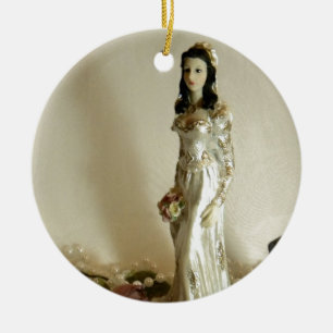Witte Bruids III Keramisch Ornament