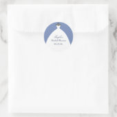 Witte bruidsjurk Dank u Ronde Sticker (Tas)