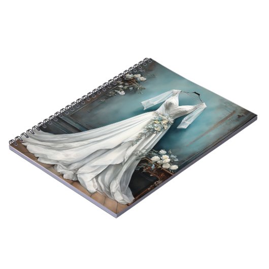  witte bruidsjurk notitieboek (Linkerzijde)