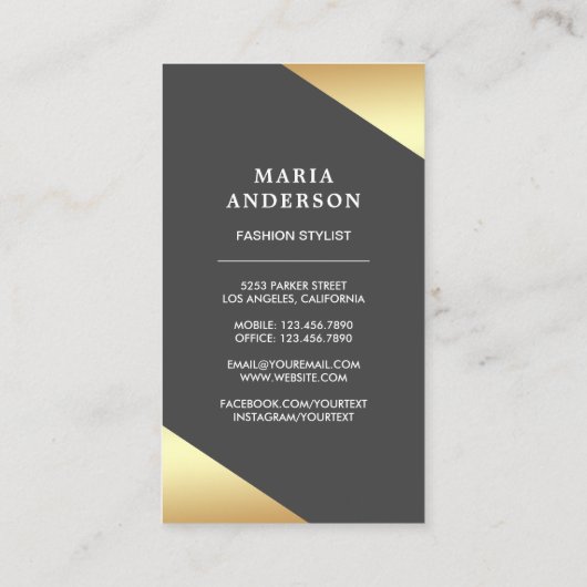 Witte Bruidsjurk Vorm Mannequin Mode Stylist Visitekaartje (Achterkant)