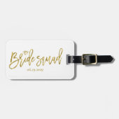 Witte Bruidsmeisjes Groep Met Diamant Bagagelabel (Voorkant horizontaal)