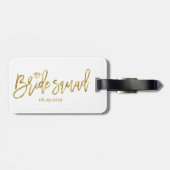Witte Bruidsmeisjes Groep Met Diamant Bagagelabel (Achterkant horizontaal)