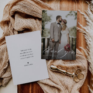 witte bruiloft bedankt je kaartje