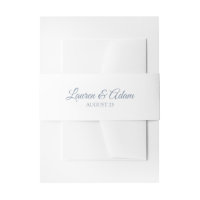 Witte bruiloft Belly Band / Wrap | Dusty Blue