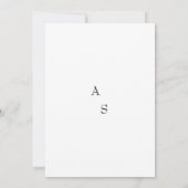 Witte bruiloft details behuizing kaart (Achterkant)