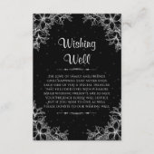 Witte  bruiloft die goed wenst informatiekaartje (Voorkant)