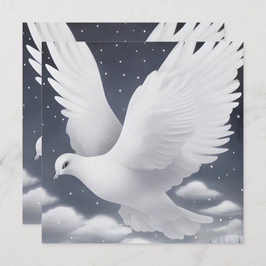 Witte bruiloft in wolken (Voorkant / Achterkant)