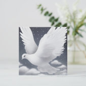 Witte bruiloft in wolken (Staand voorkant)