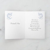 Witte bruiloft-jurk, zwammen op blauwe Bridesmaid (Binnen)