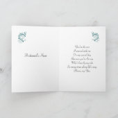 Witte bruiloft-jurk, zwendel op blauwgroen Bridesm (Binnen)