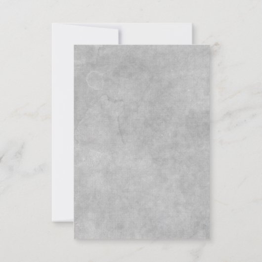 Witte Bruiloft Kaart (Achterkant)