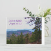 witte bruiloft kaart (Staand voorkant)