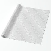 Witte Bruiloft Roos Elegantie Cadeaupapier (Uitgerold)
