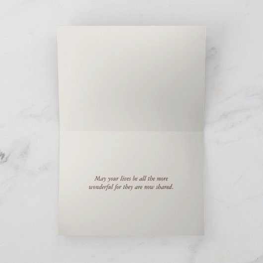 Witte bruiloft Rozen Kaart (Binnen)