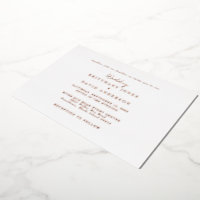 Witte bruiloft samen met .. Roos goudfolie