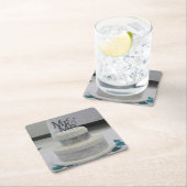 Witte Bruiloft Taart close-up Bruiloft Onderzetter (Insitu)