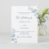 Witte bruine eucalyptusbruinbruinbruine luxe kaart (Staand voorkant)