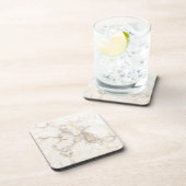 Witte bruine marmer bier onderzetter (Rechterzijde)