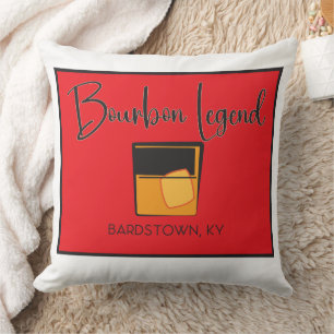 Witte/bruine omkeerbare Pillow-Bourbon Legend Kussen