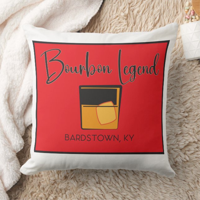 Witte/bruine omkeerbare Pillow-Bourbon Legend Kussen (Deken)