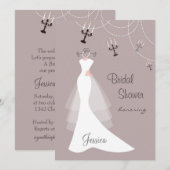 Witte bruinkuip, Candelabra Vrijgezellenfeest Kaart (Voorkant / Achterkant)