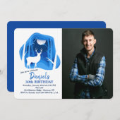 Witte Buck Foto Uitnodiging (Voorkant / Achterkant)