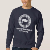 Witte Buffalo Buiten Sweatshirt (Voorkant)