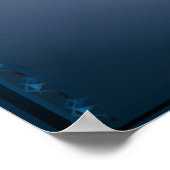 Witte Buffalo Schildblauwe Posters (Hoek)