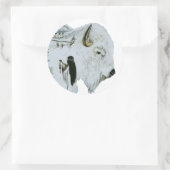 Witte Buffalo Vrouw Stickers (Tas)