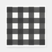 Witte Buffel Groot geruite Servetten (Voorkant)