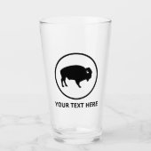 Witte buffel in de openlucht Beer Glass Tumbler (Voorkant)