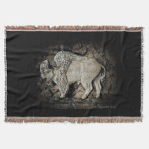 "Witte Buffel" originele kunstWerpdeken