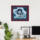 Witte buffel poster (Thuiskantoor)