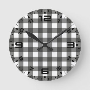 Witte buffel ronde klok