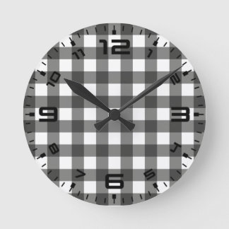 Witte buffel ronde klok