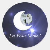 Witte Buffel Vrede - Sticker (Voorkant)