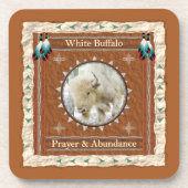 Witte buffels - Onderzetters met gebeden en overvl (Voorkant)