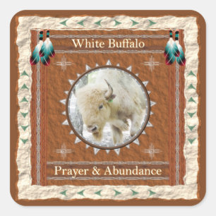 Witte buffels - Prayer & Abundance Stickers